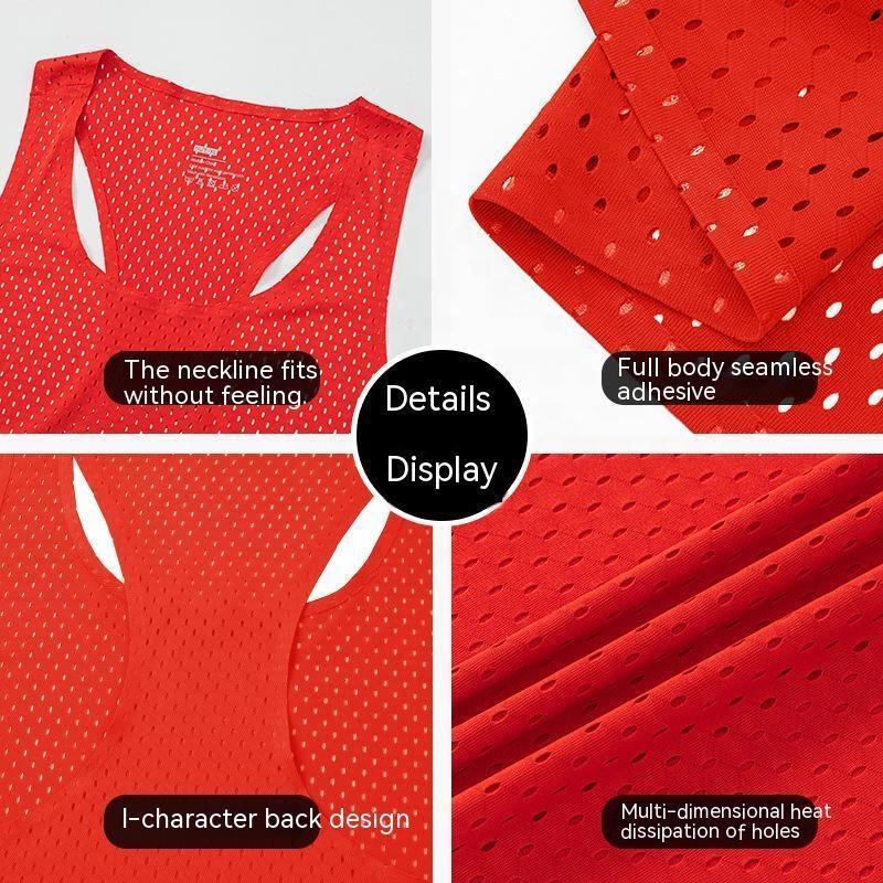 Sportex Ultra Light 61G Seamless Quick Dry Running Singlet for Men & Women- GREEN
