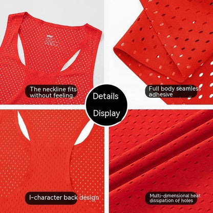 Sportex Ultra Light 61G Seamless Quick Dry Running Singlet for Men & Women- GREEN