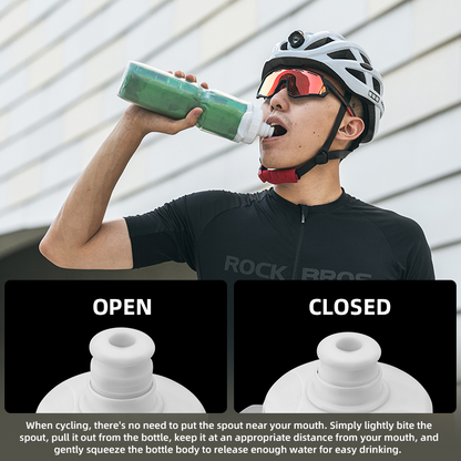 Rockbros INSULATED CYCLING Sports WATER BOTTLE with handle 670ml ALUMINUM and LEAK PROOF