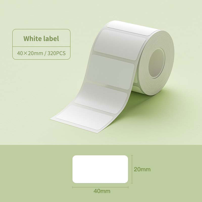 Niimbot B21/B1/B3S Thermal Label Sticker Paper Printable White 20-50mm Width Self-adhesive Thermal label paper
