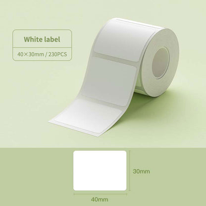 Niimbot B21/B1/B3S Thermal Label Sticker Paper Printable White 20-50mm Width Self-adhesive Thermal label paper