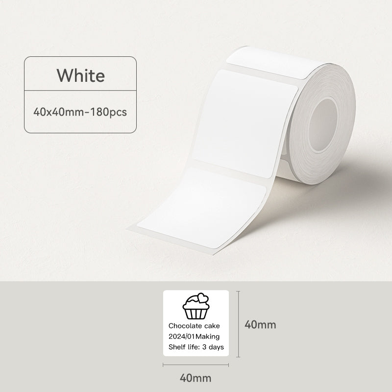 Niimbot B21/B1/B3S Thermal Label Sticker Paper Printable White 20-50mm Width Self-adhesive Thermal label paper