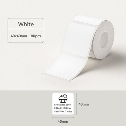 Niimbot B21/B1/B3S Thermal Label Sticker Paper Printable White 20-50mm Width Self-adhesive Thermal label paper
