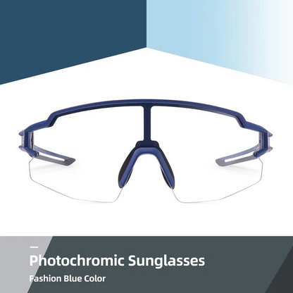 Rockbros BLUE Half Frame PHOTOCHROMIC SPORTS GLASSES UV400 PROTECTION