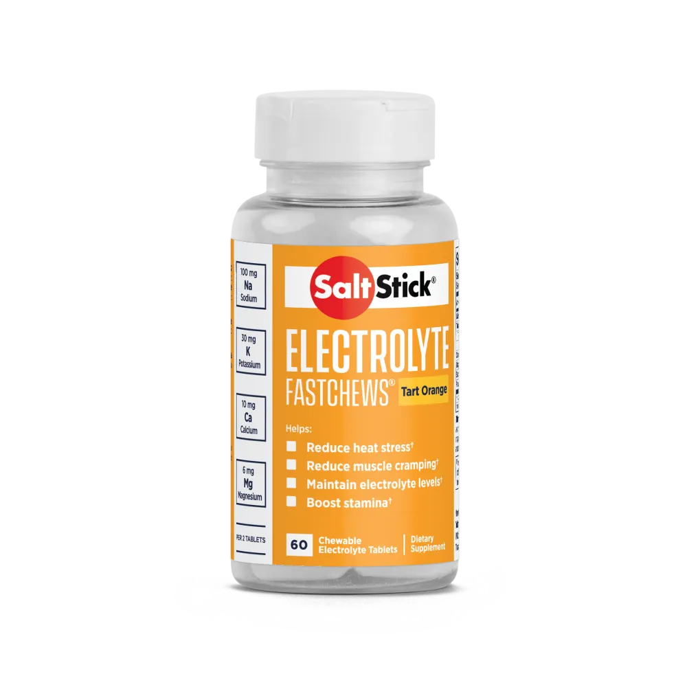 SaltStick Electrolyte Fastchews - Tart Orange - Bottle 60ct(CHEWABLE)
