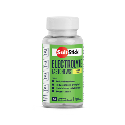 SaltStick Electrolyte Fastchews - Lemon Lime - Bottle 60ct (CHEWABLE)