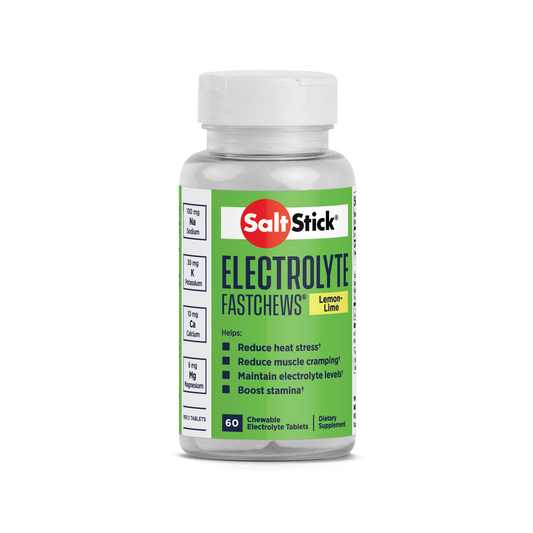 SaltStick Electrolyte Fastchews - Lemon Lime - Bottle 60ct (CHEWABLE)