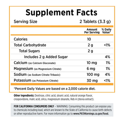 SaltStick Electrolyte Fastchews - Tart Orange - Bottle 60ct(CHEWABLE)