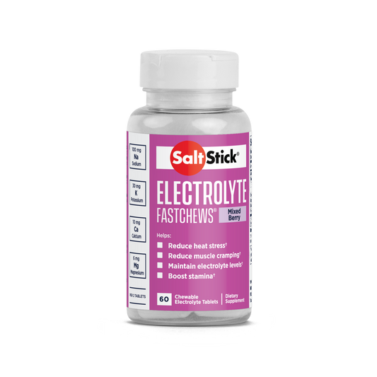 Saltstick Electrolyte Fastchews - Mixed Berry - Bottle 60ct (FAST DISSOLVING CHEWS)