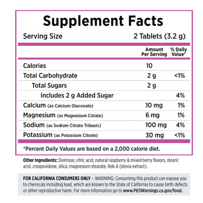 Saltstick Electrolyte Fastchews - Mixed Berry - Bottle 60ct (FAST DISSOLVING CHEWS)