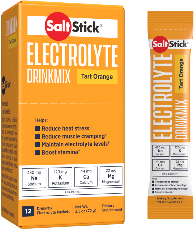 SaltStick Electrolyte DrinkMix - Tart Orange - Single Serve Stick Pack
