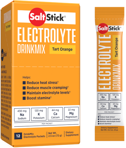 SaltStick Electrolyte DrinkMix - Tart Orange - Single Serve Stick Pack