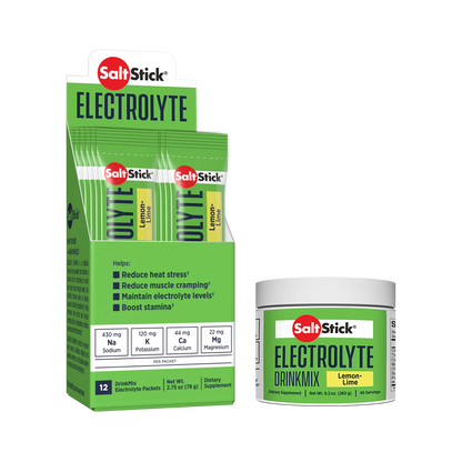 SaltStick Electrolyte DrinkMix - Lemon Lime Single-Serve Stick Pack
