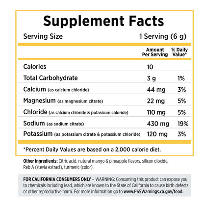 Saltstick Electrolyte DrinkMix - Tropical Mango - Single Serve Stick Pack