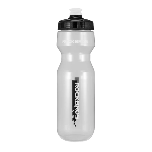 Rockbros Portable CYCLING BICYCLE WATER BOTTLE 750ml - BLACK TRANSPARENT