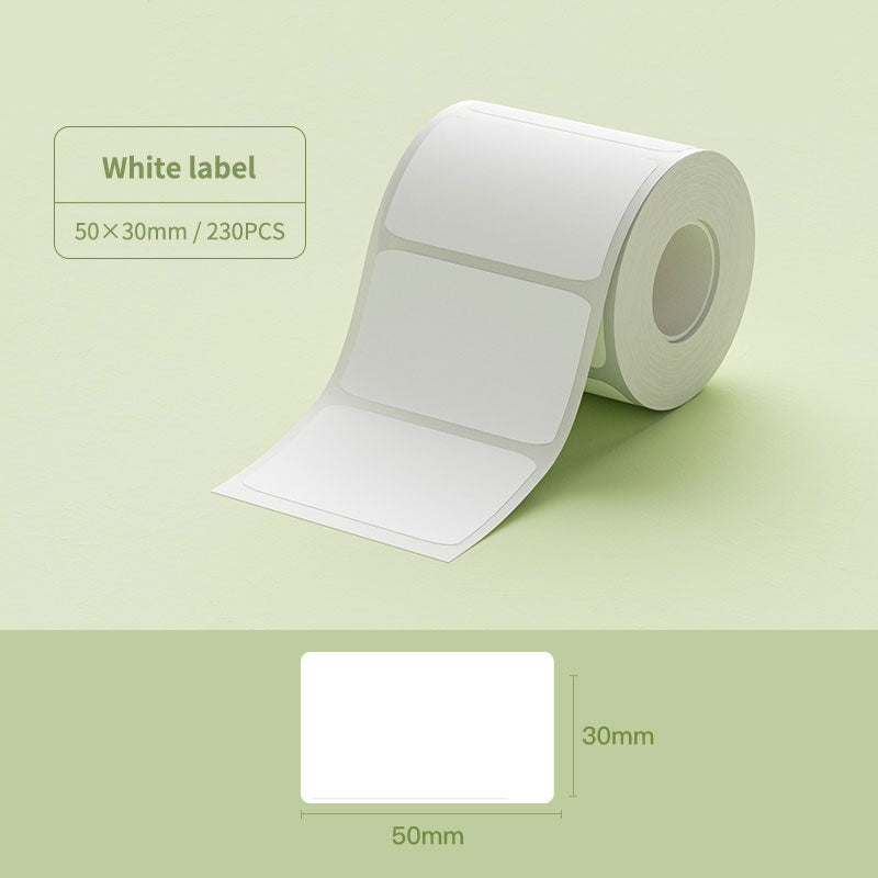 Niimbot B21/B1/B3S Thermal Label Sticker Paper Printable White 20-50mm Width Self-adhesive Thermal label paper