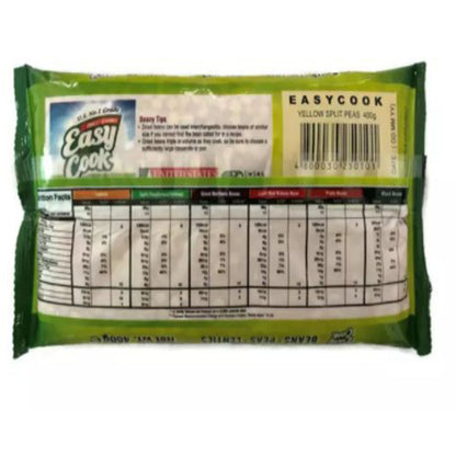 EASYCOOK YELLOW SPLIT PEAS 400G QUICK AND HEALTHY MEAL OPTION