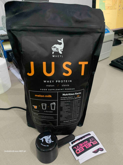 JUST Whey Protein (by wheyl nutrition) Melon Milk (454g) ziplock pack w/ free scooper