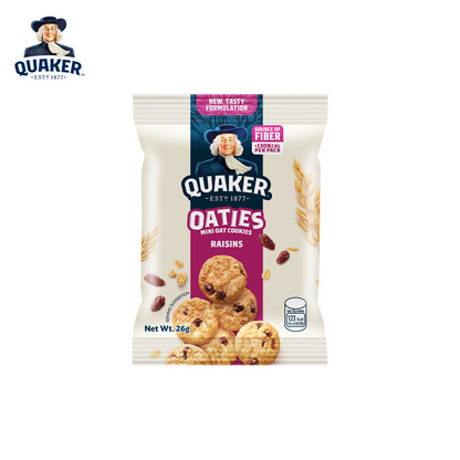 1 CASE - Quaker Oaties Mini Oats Cookie Raisins 28g x 40