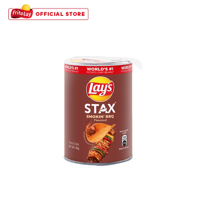 1 CASE - Lays Stax Barbecue Potato Chips 42g x 24