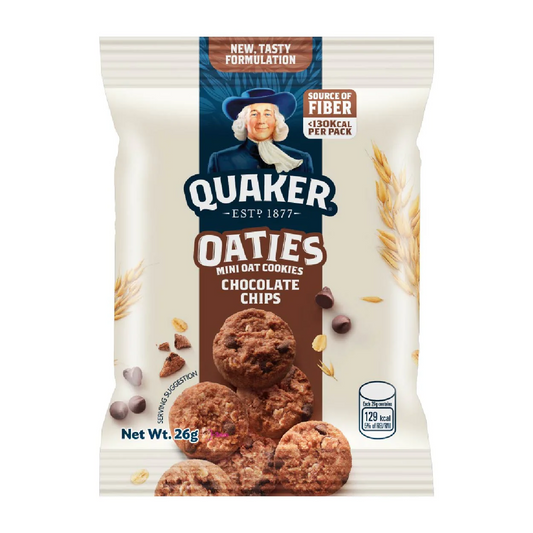 1 CASE - Quaker Oaties Mini Oats Cookie Choco Chip 28g x 40