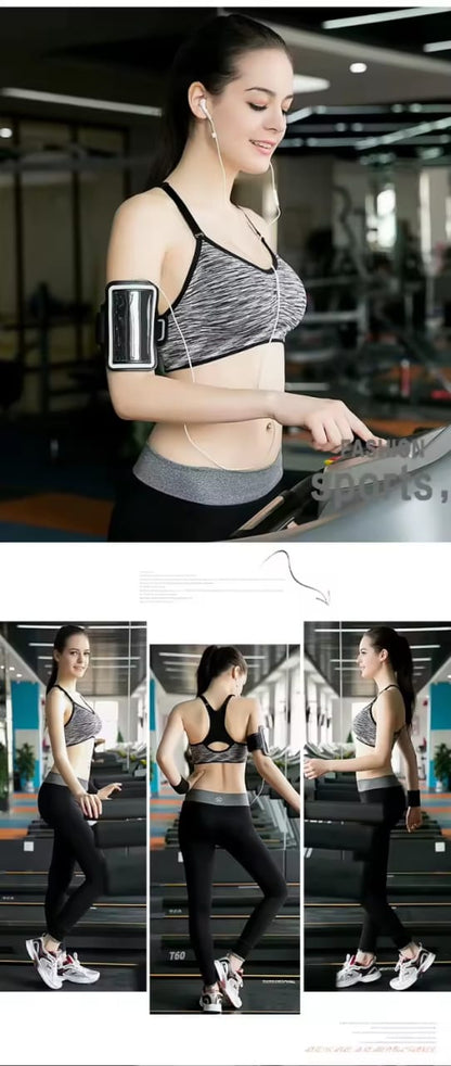 Quick-drying Breathable Wire-free SPORTS BRA (Black & Blue)