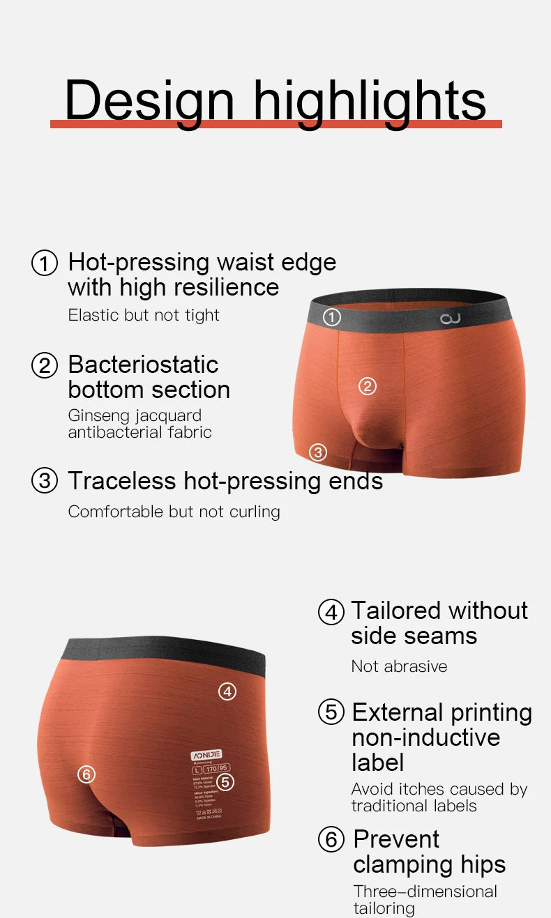 Aonijie E7007 Men Sports Briefs Underwear Mix Color 3pcs - XL
