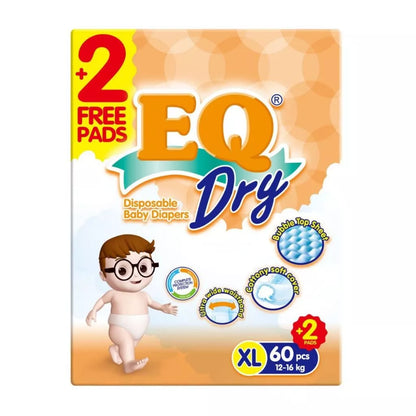 EQ Dry Mega Pack 60pcs (12-16kg) - XLarge