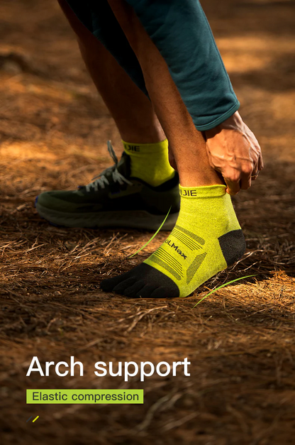 Aonijie E4840 SPORTS (mid-length) FIVE FINGER SOCKS Set of 3 Model no. E4840 QUARTER