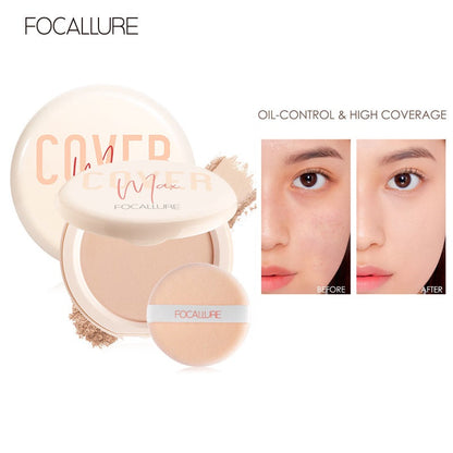 Focallure Two-way-cake Pressed Powder Covermax - FA155