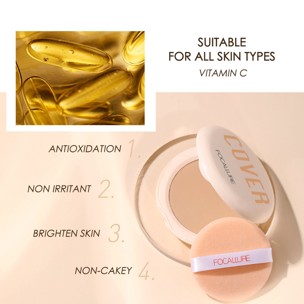 Focallure Two-way-cake Pressed Powder Covermax - FA155