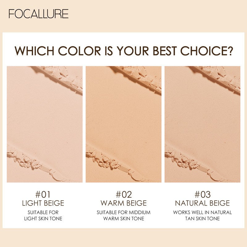 Focallure Two-way-cake Pressed Powder Covermax - FA155