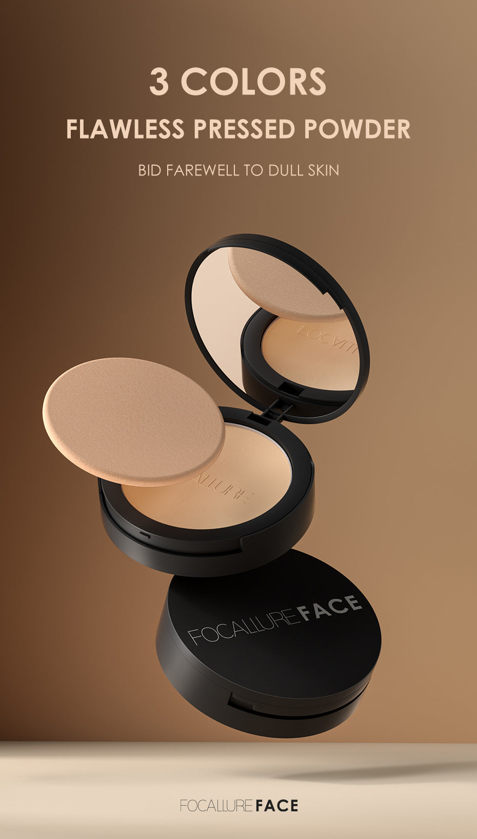 Focallure Waterproof Flawless Pressed Powder - FA16