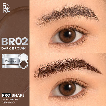 Focallure Multi Pro Duo Eyebrow Cream + Gel - FA23