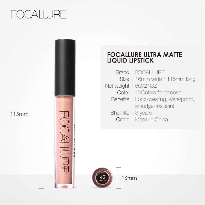 Focallure Ultra Matte Waterproof Liquid Lipstick - FA24