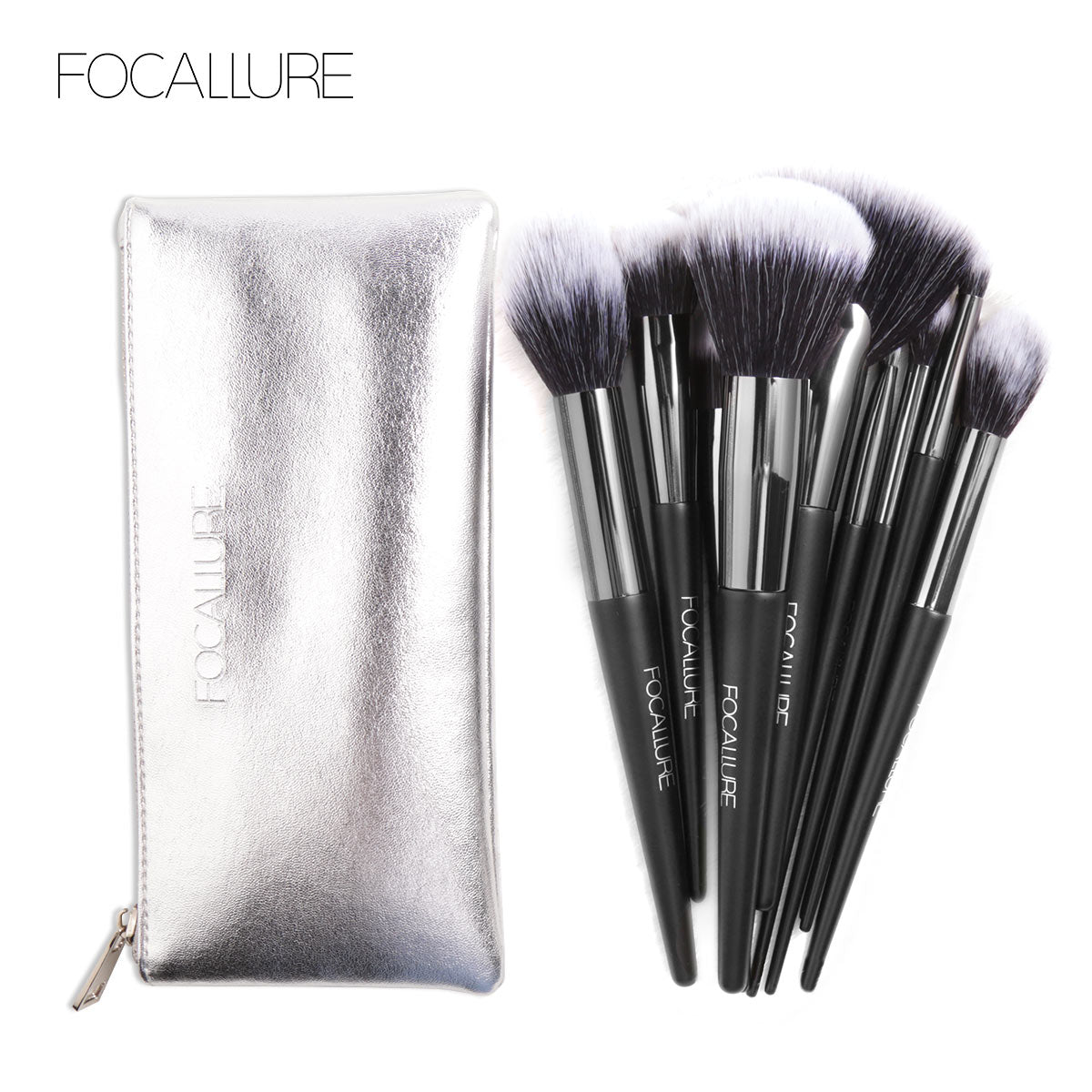 Focallure Makeup Brush (with bag) - 10pcs