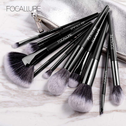 Focallure Makeup Brush (with bag) - 10pcs