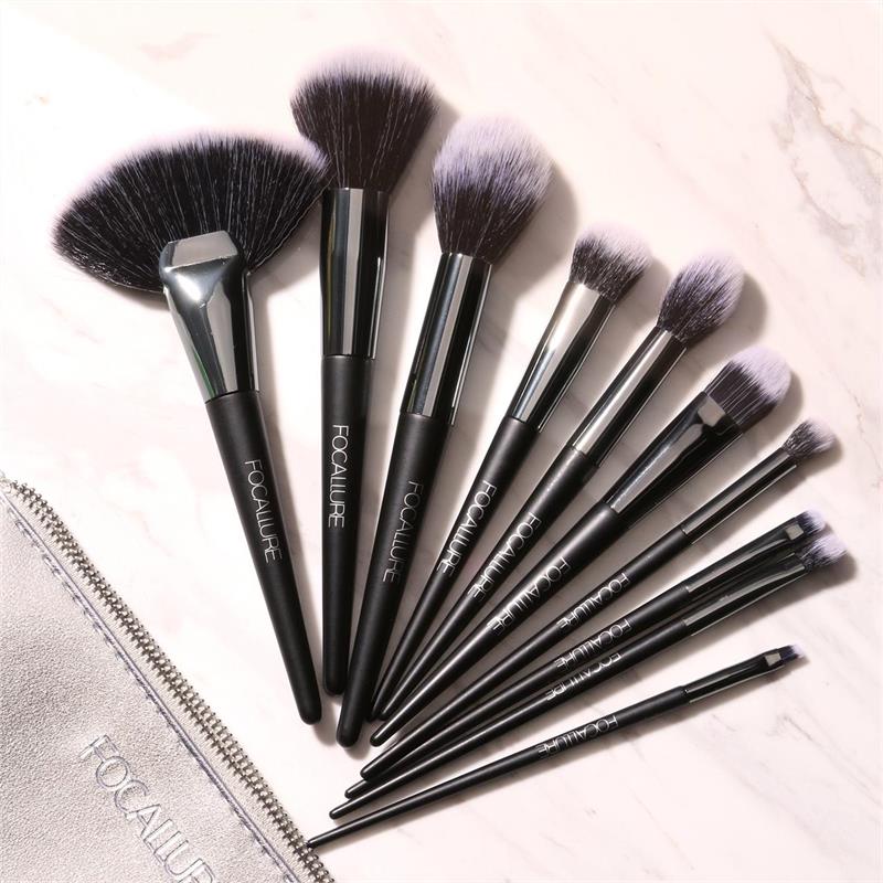 Focallure Makeup Brush (with bag) - 10pcs