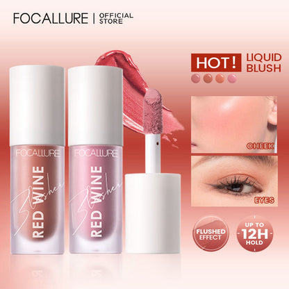 Focallure Hangover Red Wine Natural Cheek Tint Blusher - Liquid Blush