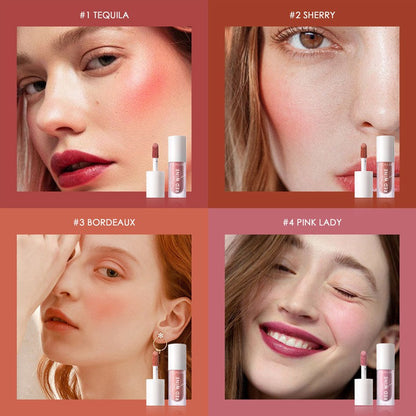 Focallure Hangover Red Wine Natural Cheek Tint Blusher - Liquid Blush