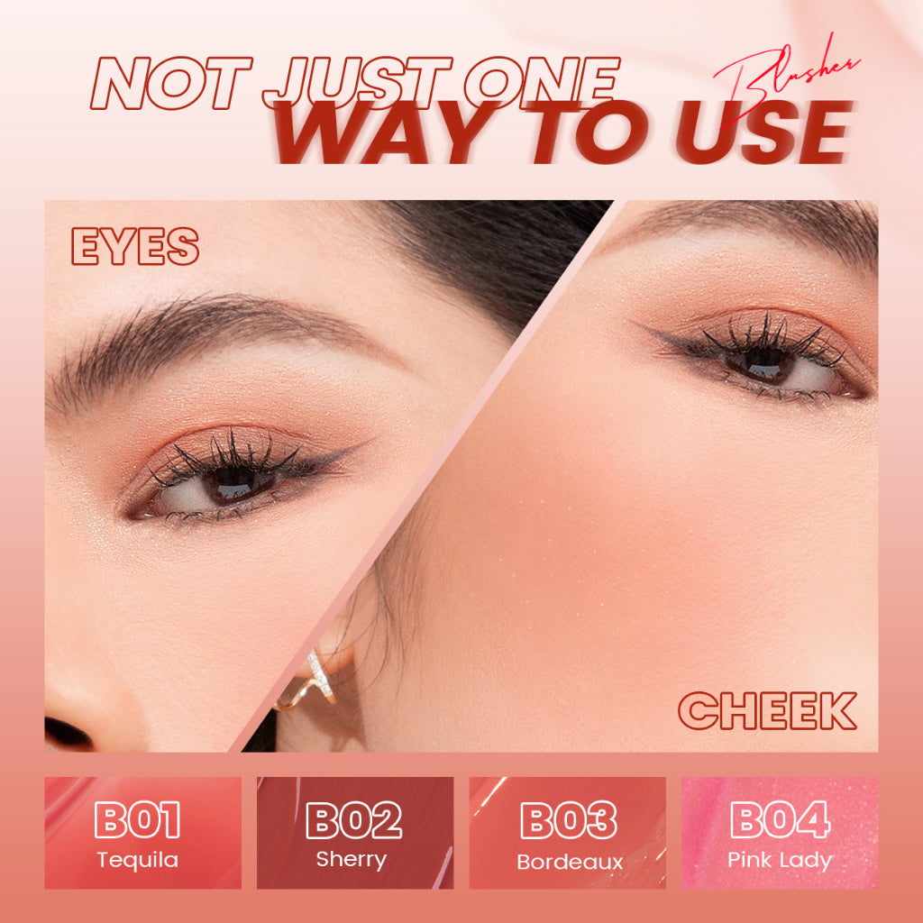 Focallure Hangover Red Wine Natural Cheek Tint Blusher - Liquid Blush