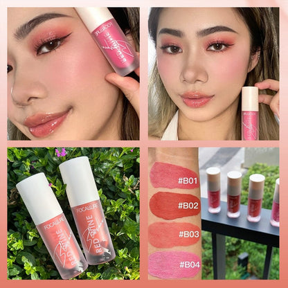 Focallure Hangover Red Wine Natural Cheek Tint Blusher - Liquid Blush