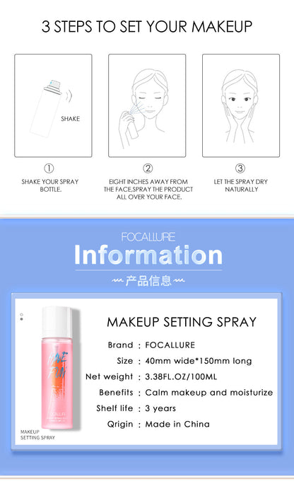 Focallure Makeup Setting Spray Reduce dry skin - FA96