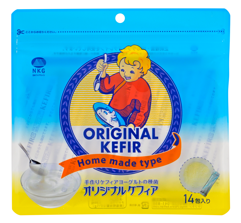 Japanese ORIGINAL KEFIR STARTER CULTURE (thick, yogurt-style) 14 sachets x 2g - 1 sachet makes 1 liter