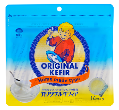 Japanese ORIGINAL KEFIR STARTER CULTURE (thick, yogurt-style) 14 sachets x 2g - 1 sachet makes 1 liter