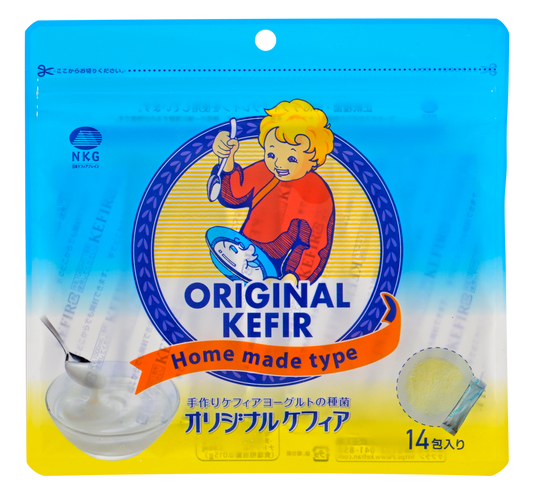 Japanese ORIGINAL KEFIR STARTER CULTURE (thick, yogurt-style) 14 sachets x 2g - 1 sachet makes 1 liter