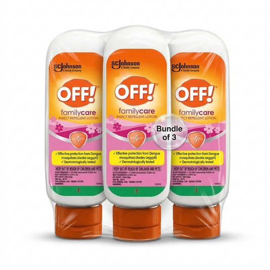 OFF! Mosquito Repellent Lotion - FamilyCare Pack of 3(Dermatogically tested)