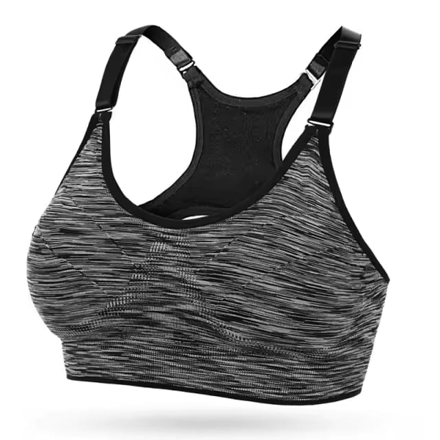 Quick-drying Breathable Wire-free SPORTS BRA (Black & Blue)