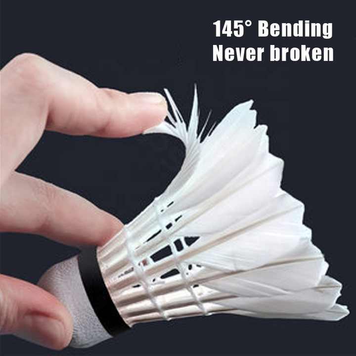 ALP SPORT SY808 - ALP 808 12pcs/Tube Shuttlecocks White Goose Feather 76-77 DUCK FEATHER BALL
