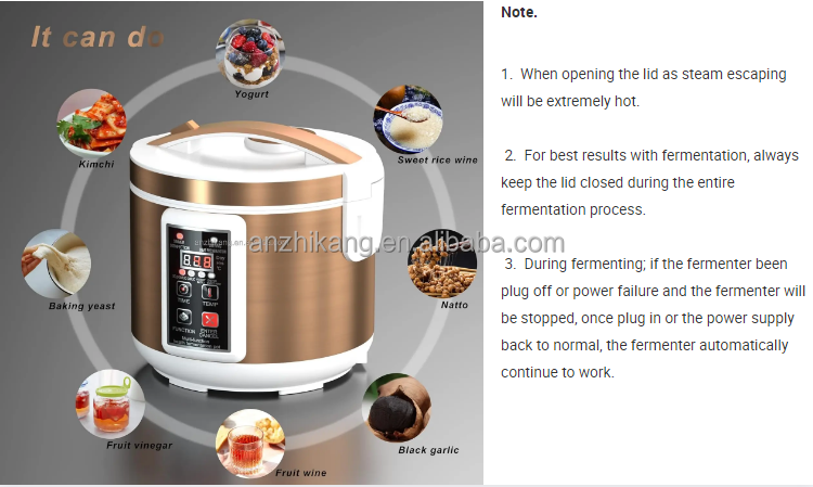 6L Yogurt Machine or Greek yogurt maker, nato, black garlic
